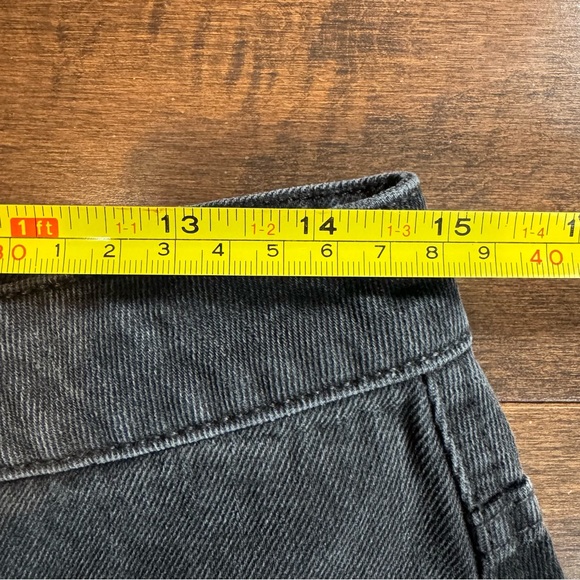 We the Free Black Cotton Denim Frayed Hem Mini Goth Whimsical Skirt Fringed 28 - Picture 7 of 10